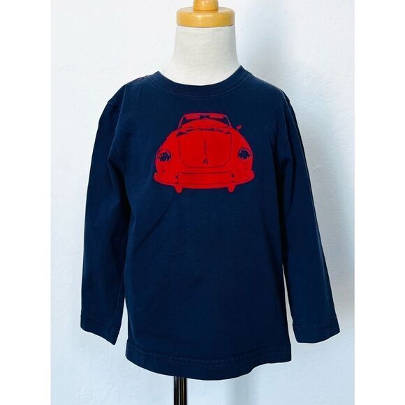 Hanna Andersson Kids 4 (100) Sueded Graphic Car Long Sleeve Tee BUY 2 GET 1 FREE - Picture 1 of 6